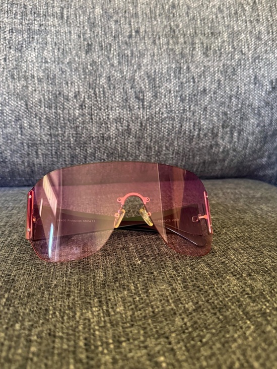 Accessories - Women’s Pink Shield Sunglasses – Sleek Visor Style